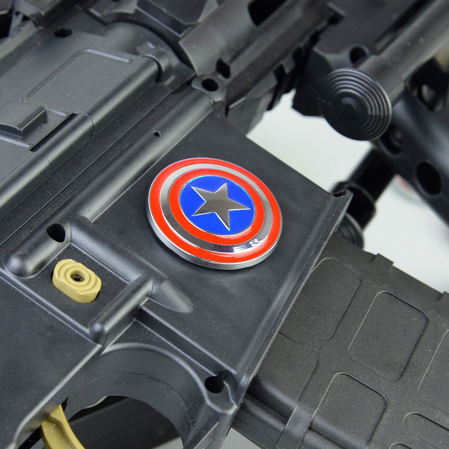 3D Punisher Skull Deadpool Magwell Metal Decal Badge Sticker AR15 AK47 M4 M16 Airsoft Rifle Pistol - KiwisLove