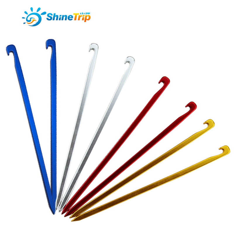 10pcs Aviation Aluminum Alloy Tent Pegs Garden Stakes - KiwisLove