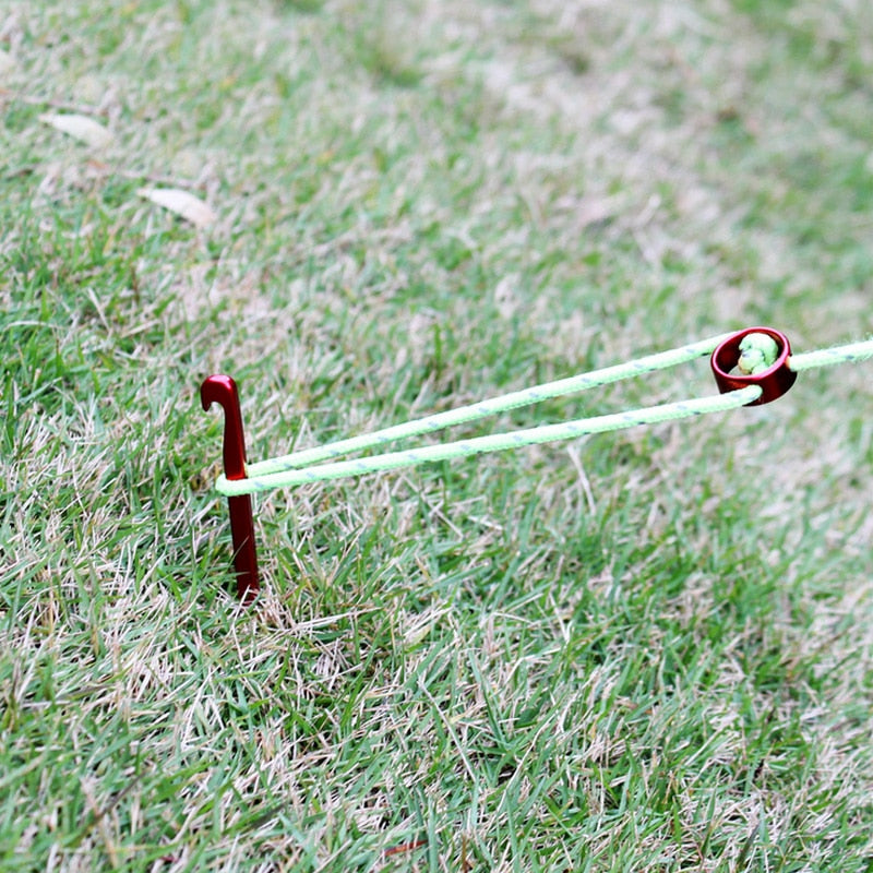 10pcs Aviation Aluminum Alloy Tent Pegs Garden Stakes - KiwisLove