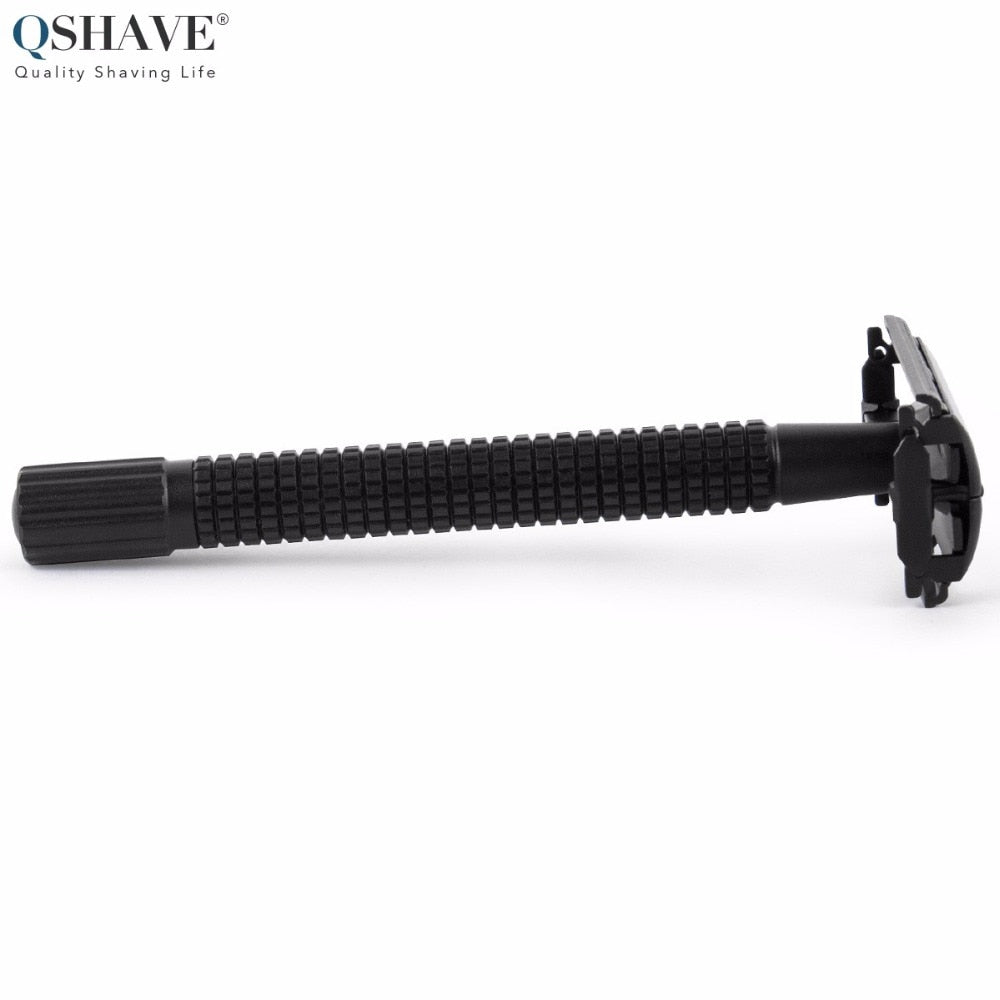 Qshave IT Matte Black Steel Coating Safety Razor with 5 blades - KiwisLove