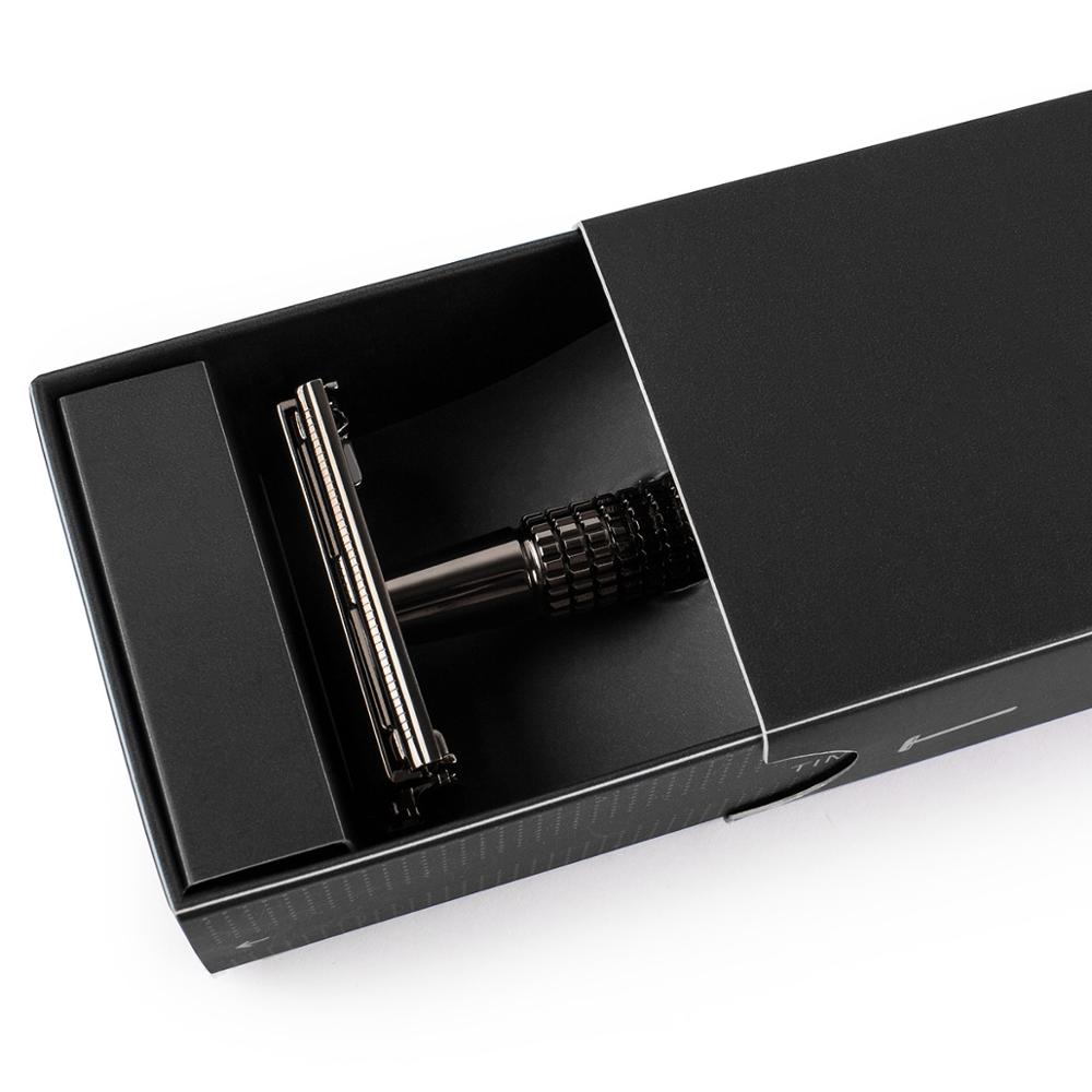 QShave Long Handle Butterfly Open Safety Razor Double Edge - KiwisLove