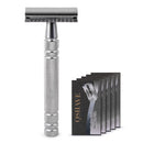 Qshave  Classic  Razor Double Edge Blade Copper Handle with 5 pcs blades - KiwisLove