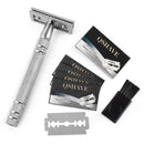 Qshave  Classic  Razor Double Edge Blade Copper Handle with 5 pcs blades - KiwisLove