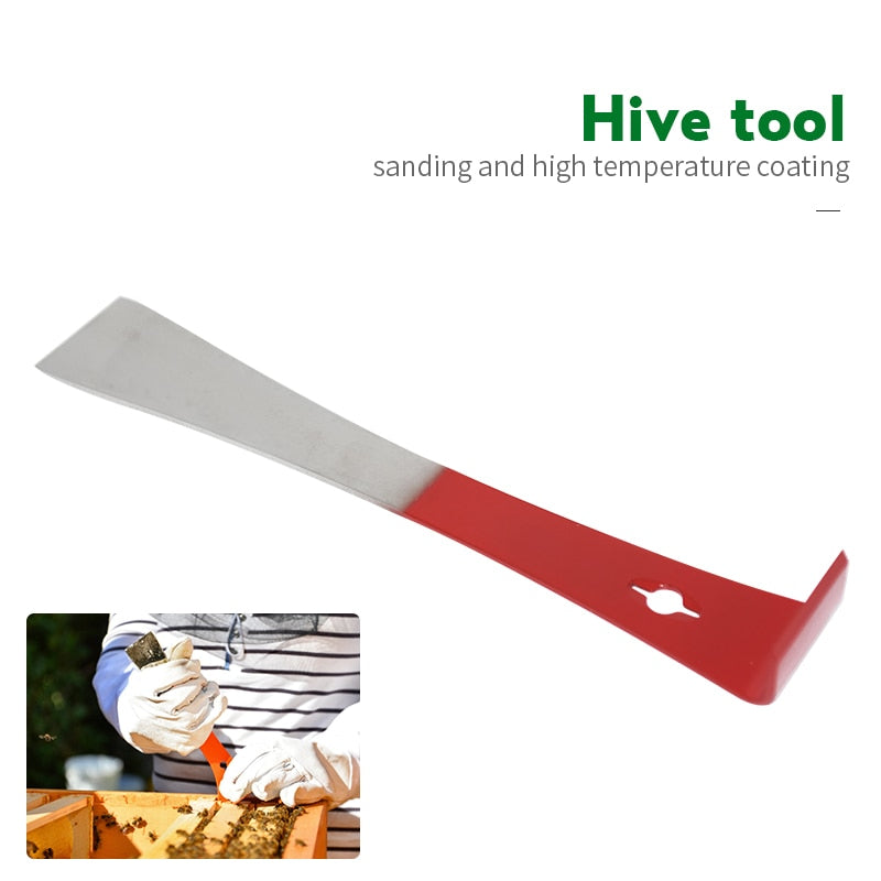 Stainless Steel J Shape J-type Tool Curved Tail Bee Hive Hook Scraper - KiwisLove