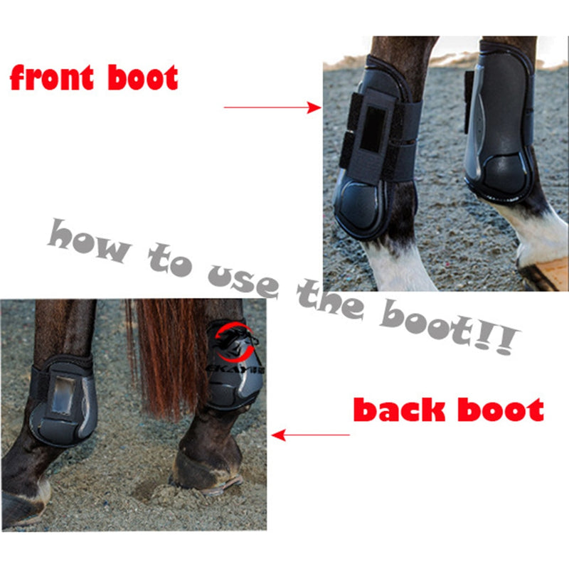 Horse Tendon and Fetlock Boots Equestrian Sports Jumping Leg Protection Boots Lightweight Horse Protective Gear - KiwisLove