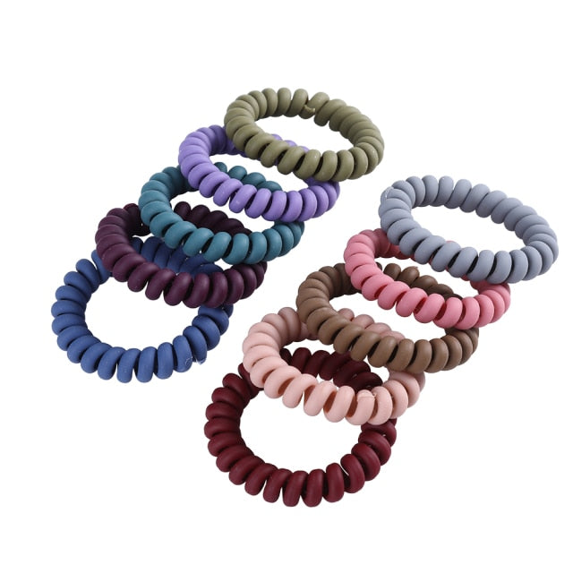 5/10PCS Telephone Wire Elastic Hair Bands - KiwisLove