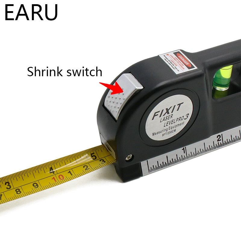 Laser Level Horizon Vertical Measure Aligner Standard  Rulers Multipurpose - KiwisLove