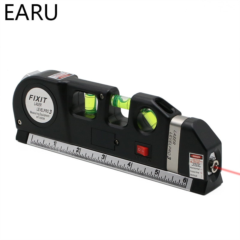 Laser Level Horizon Vertical Measure Aligner Standard  Rulers Multipurpose - KiwisLove