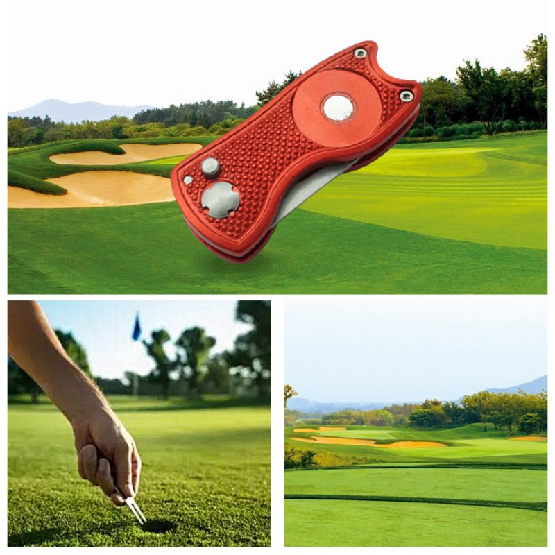 mini Foldable Golf Divot Tool with Golf Ball Tool Marker Pitch Cleaner - KiwisLove