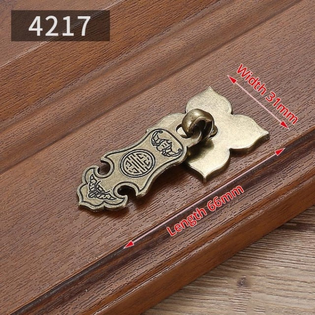 Vintage Antique Bronze Cabinet Handles Chinese Style - KiwisLove