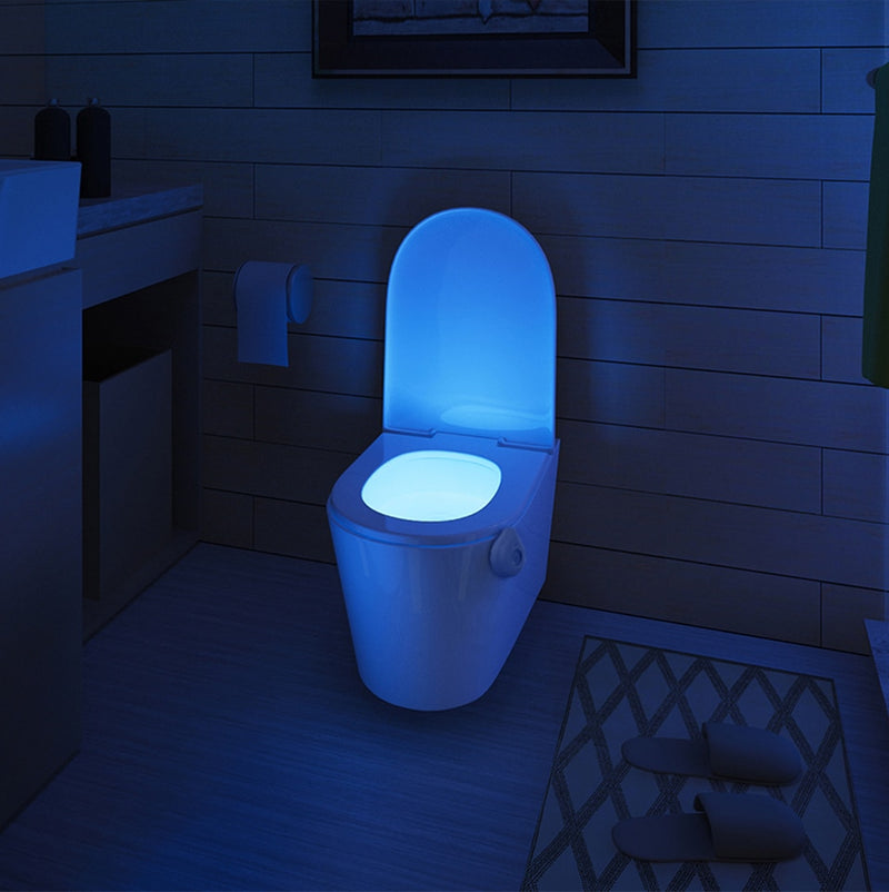 LED Toilet Light PIR Motion Sensor Night Lamp WC Toilet Bowl Seat - KiwisLove