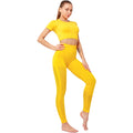Yoga Suits Short Shirt Seamless Leggings Outfits Women Fitness Gym Wear Running Clothing - KiwisLove