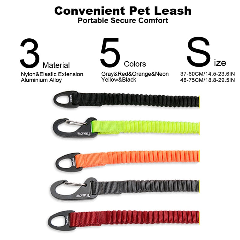 Truelove Short Bungee Dog Nylon Leash Rope collar Extension Retractable TLL2971 - KiwisLove