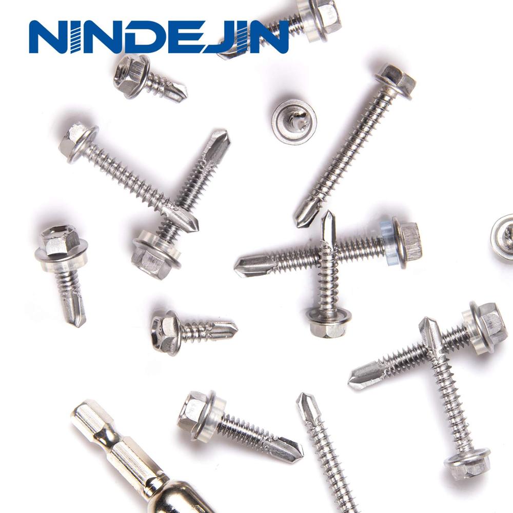 286pcs  410 Stainless Steel Hexagon Flange Self-drilling Tapping Screws Kit - KiwisLove