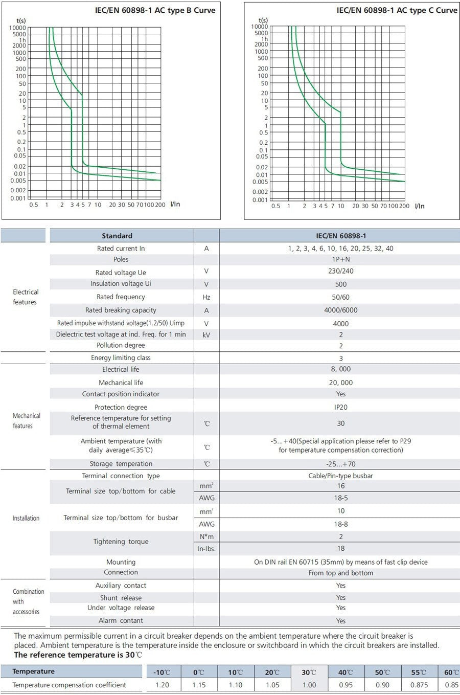 DZ30-32 DPN 1P+N Mini Circuit Breaker MCB  Din Rail Mounting - KiwisLove
