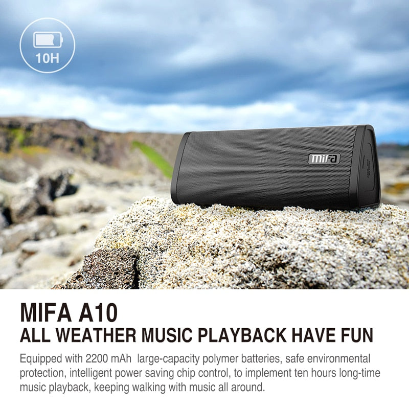 MIFA A10 Bluetooth speaker wireless portable stereo sound big power 10W - KiwisLove