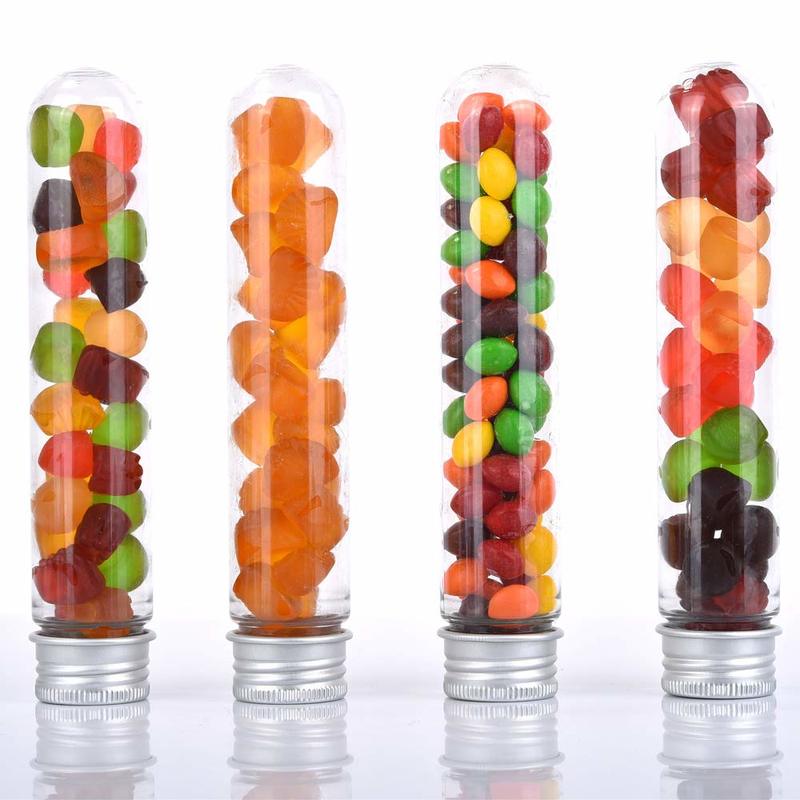 25pcs 30ml Excellent Plastic Transparent Test Tubes With Aluminum Cap - KiwisLove