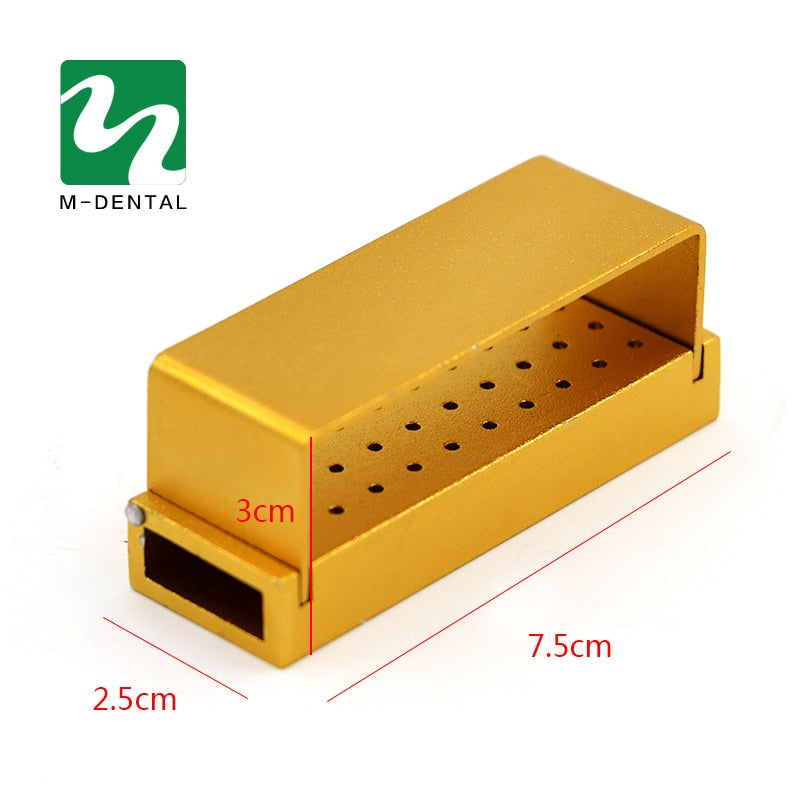 30pcs/set Dental Diamond Burs Drill Disinfection+Block High Speed Handpiece Holder - KiwisLove