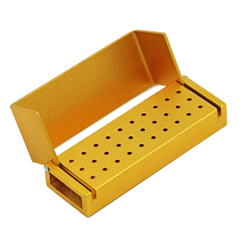 30pcs/set Dental Diamond Burs Drill Disinfection+Block High Speed Handpiece Holder - KiwisLove