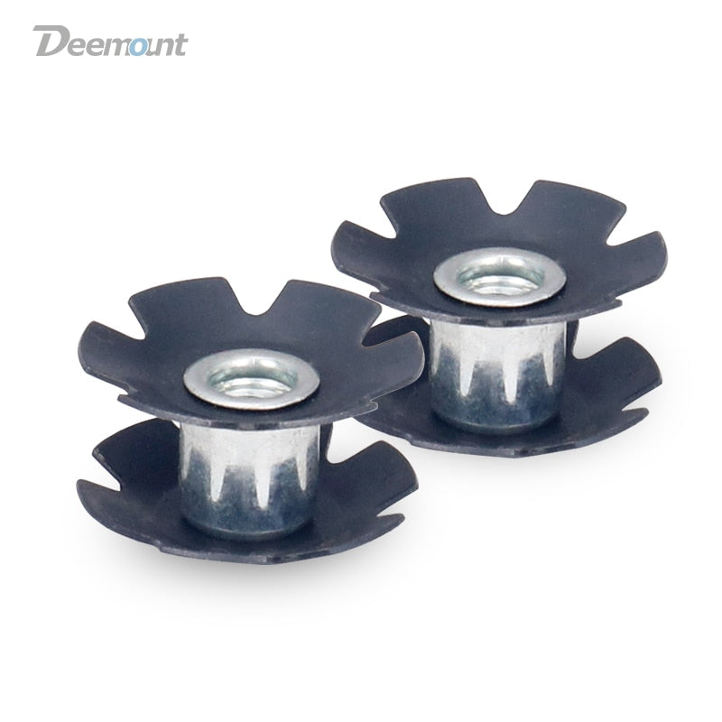 Deemount 2PCS/Lot Bicycle Front Fork Mount Core MTB Fastening Bolts Star Nuts for 1-1/8" 28.6mm Steerer Threadless Fork - KiwisLove