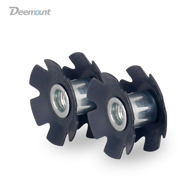 Deemount 2PCS/Lot Bicycle Front Fork Mount Core MTB Fastening Bolts Star Nuts for 1-1/8" 28.6mm Steerer Threadless Fork - KiwisLove