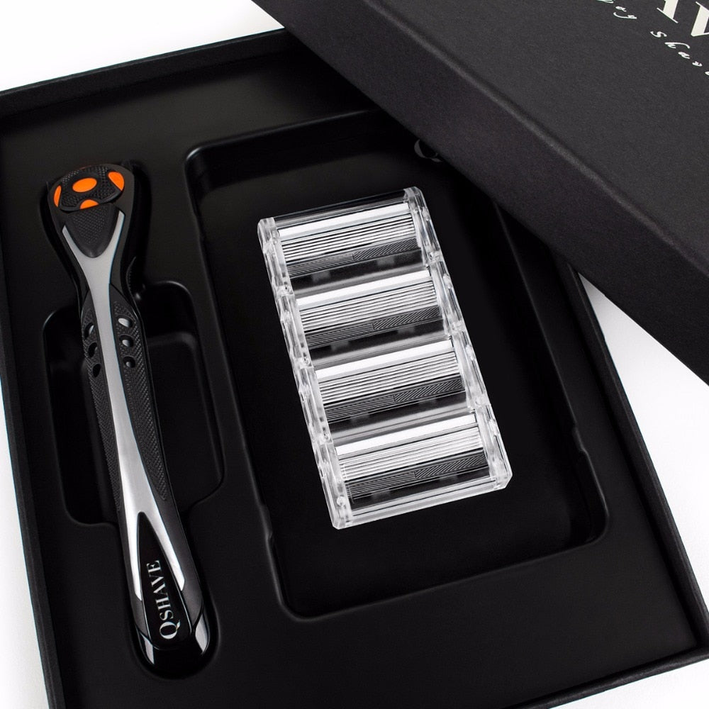 Qshave Black Spider Man Manual Shaving Razor With Beautiful Present Box - KiwisLove