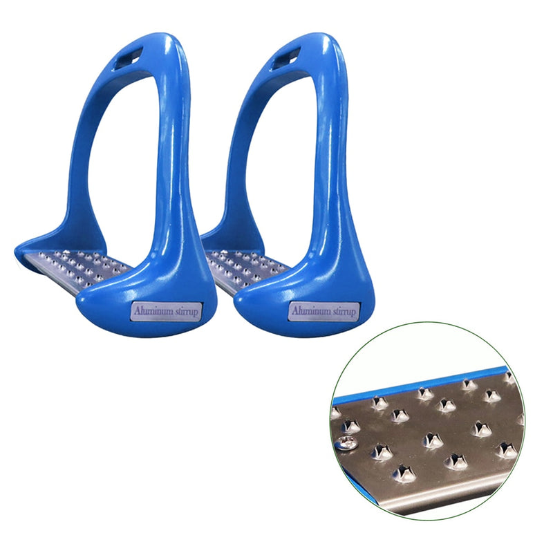 1 Pair Horse Stirrups Aluminium Alloy Pedal Supplies Anti Slip Lightweight Saddle - KiwisLove