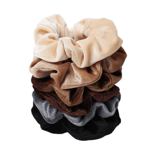 6pcs Velvet Scrunchies  Elastic Hair Bands - KiwisLove