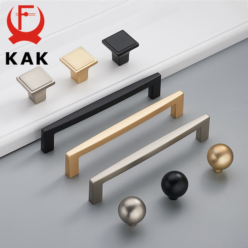 Zinc Alloy Pearl Gold Cabinet Knobs Kitchen Door Handles - KiwisLove