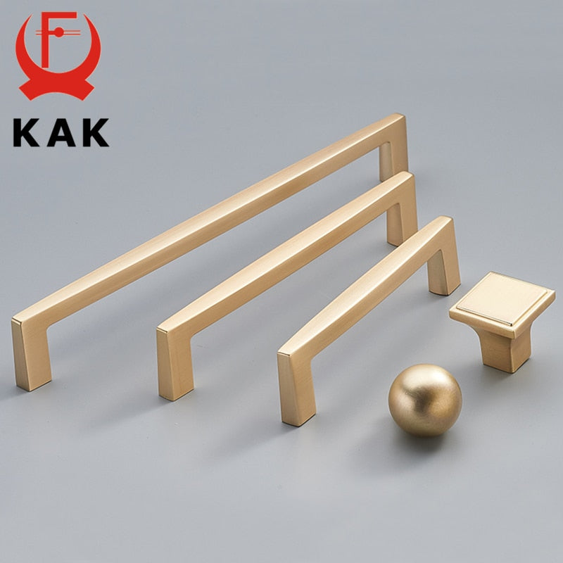 Zinc Alloy Pearl Gold Cabinet Knobs Kitchen Door Handles - KiwisLove
