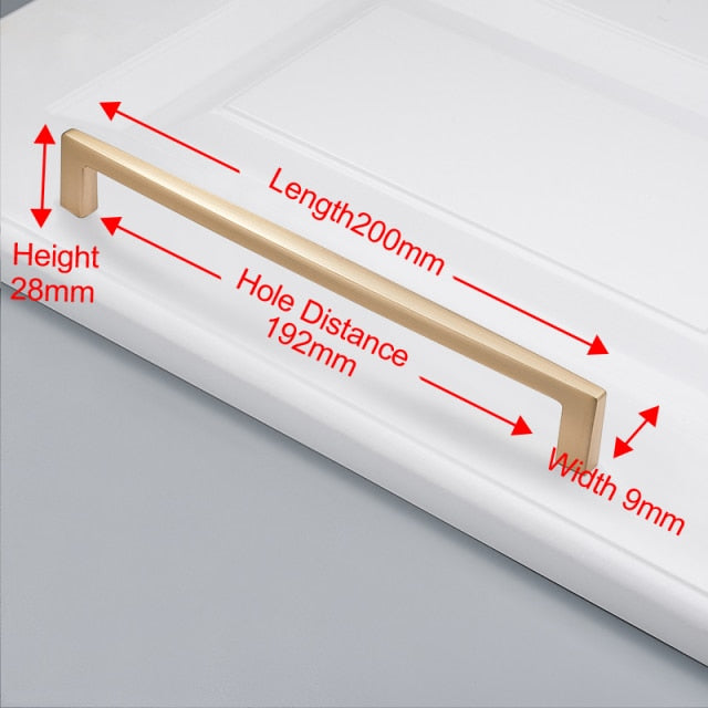 Zinc Alloy Pearl Gold Cabinet Knobs Kitchen Door Handles - KiwisLove