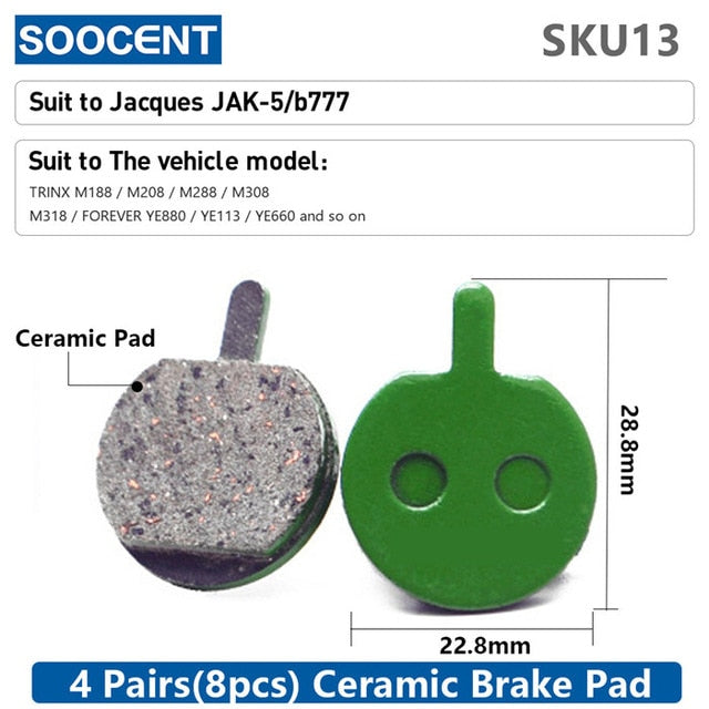 4 Pair MTB Hydraulic Disc Ceramics Brake Pads  SHIMANO SRAM AVID HAYES Magura - KiwisLove