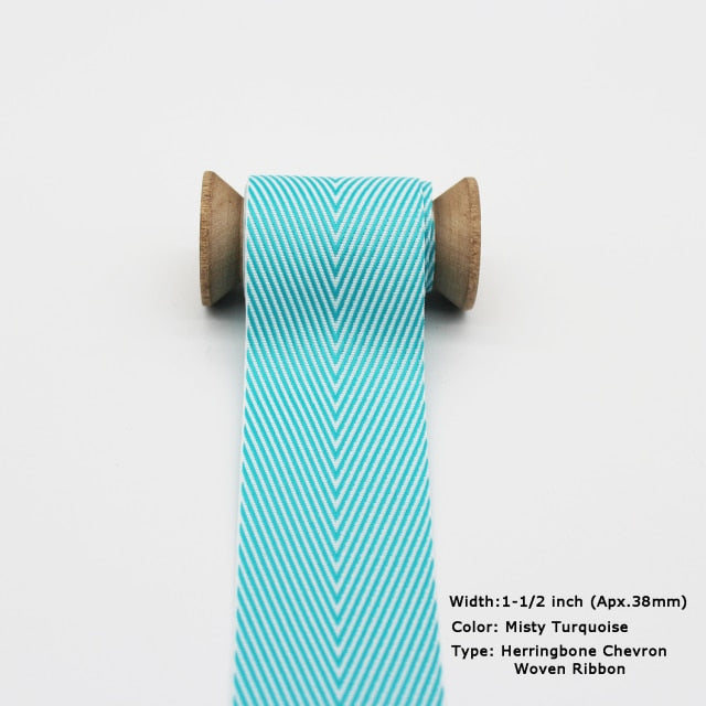 Blue Tapes Printed Grosgrain Satin Ribbons Dot Heart Star Gingham Velvet For DIY - KiwisLove