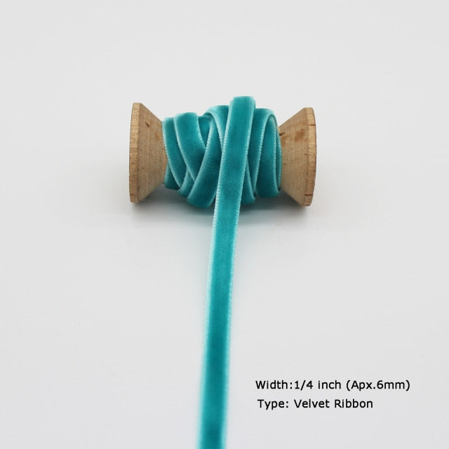 Blue Tapes Printed Grosgrain Satin Ribbons Dot Heart Star Gingham Velvet For DIY - KiwisLove