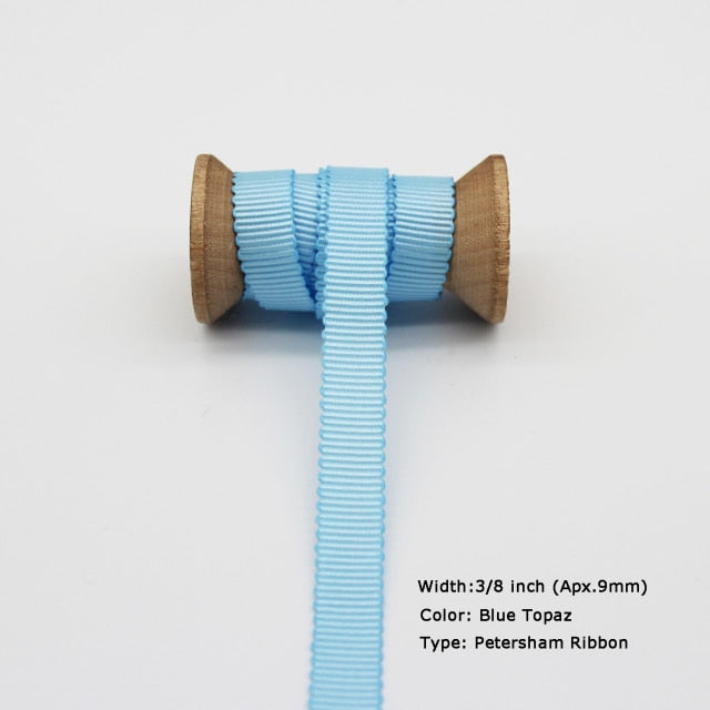 Blue Tapes Printed Grosgrain Satin Ribbons Dot Heart Star Gingham Velvet For DIY - KiwisLove