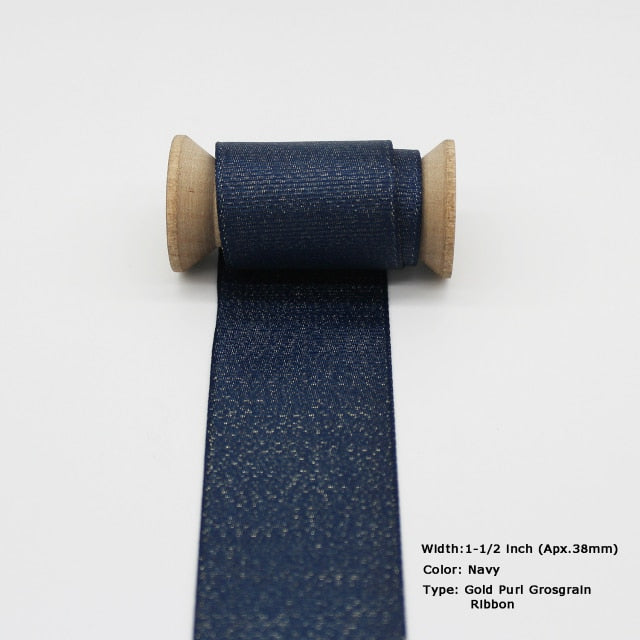 Blue Tapes Printed Grosgrain Satin Ribbons Dot Heart Star Gingham Velvet For DIY - KiwisLove