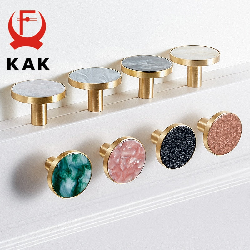 KAK Brass Furniture Handles Elegant Door Knobs and Handles - KiwisLove