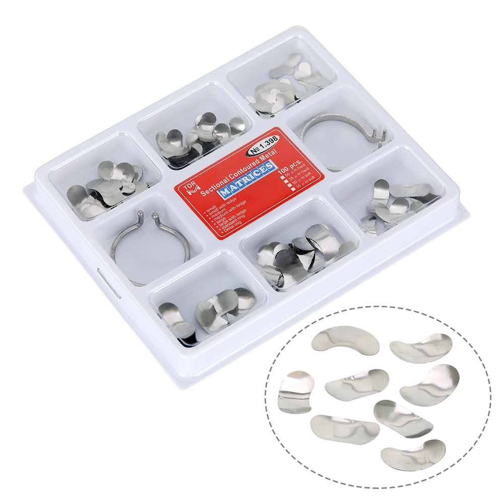 Dental Matrix with Springclip No.1.330 Sectional Contoured Metal Matrices - KiwisLove