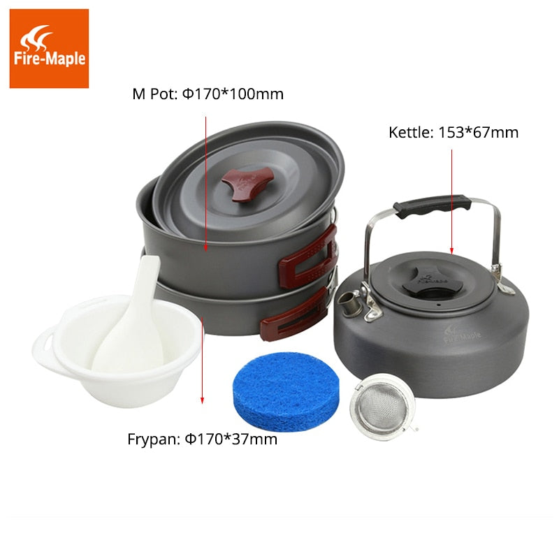 Fire Maple  Cutlery Set Cocina  Pot  Cutlery  Kettle Panelas Camp FMC-204 - KiwisLove