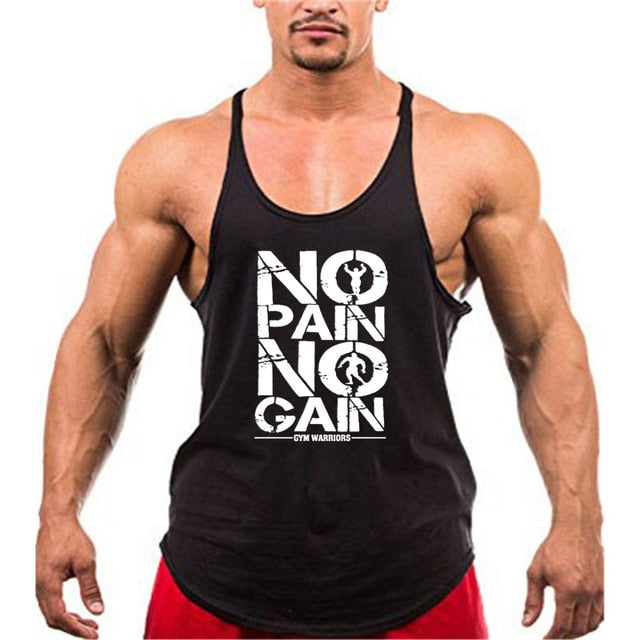 Bodybuilding stringer tank top man Cotton Gym sleeveless 2021 New - KiwisLove