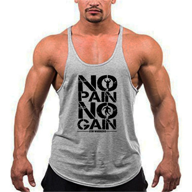 Bodybuilding stringer tank top man Cotton Gym sleeveless 2021 New - KiwisLove