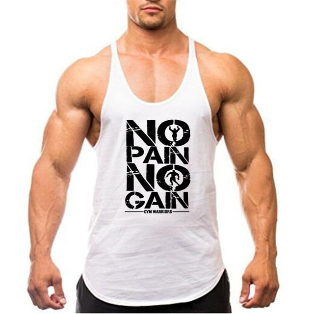 Bodybuilding stringer tank top man Cotton Gym sleeveless 2021 New - KiwisLove