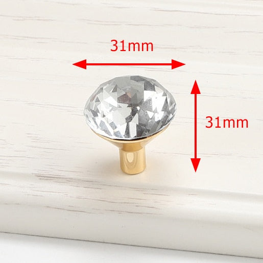 Luxury Diamond Crystal Handles Shoebox Cabinet Handles - KiwisLove