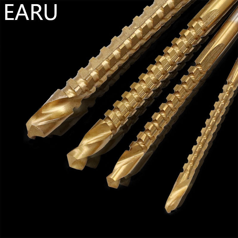 6pcs/lot 3-8mm Titanium HSS Drill Bit Electric Drill Plastic Metal - KiwisLove