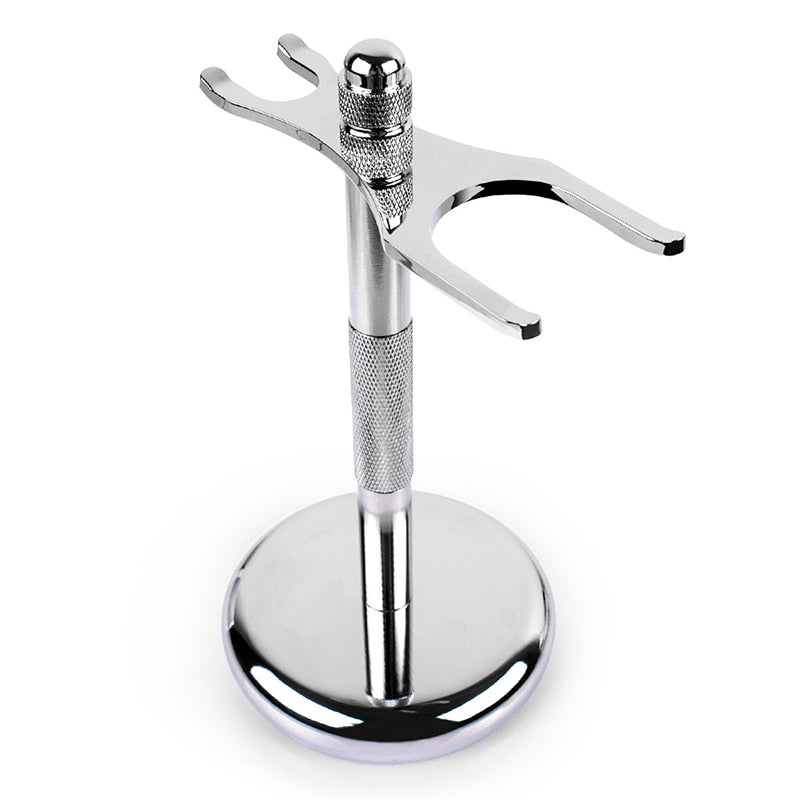 QSHAVE Men Razor Holder Stainless Steel Shaving Brush Stand - KiwisLove