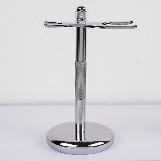 QSHAVE Men Razor Holder Stainless Steel Shaving Brush Stand - KiwisLove