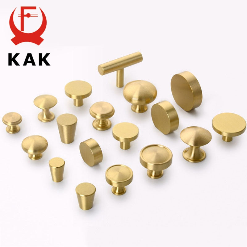 Brass Furniture Handles Copper Cabinet Knobs - KiwisLove