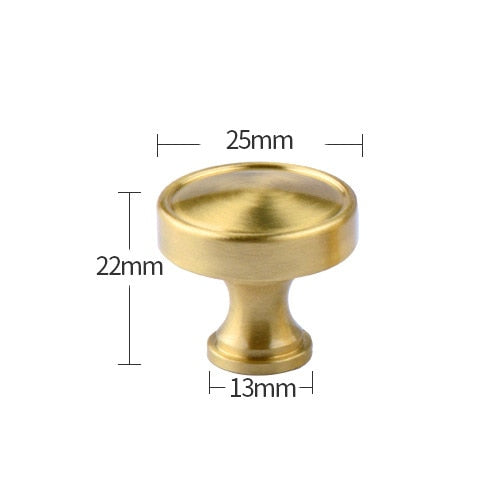 Brass Furniture Handles Copper Cabinet Knobs - KiwisLove