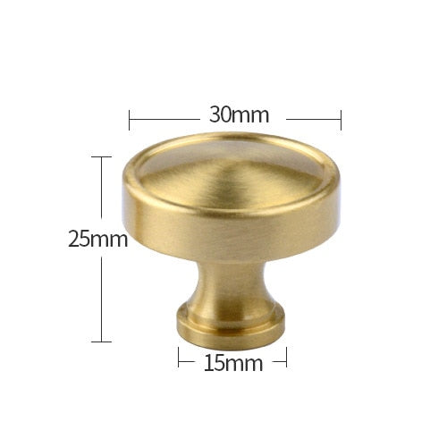 Brass Furniture Handles Copper Cabinet Knobs - KiwisLove