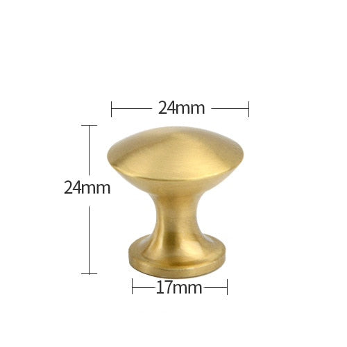 Brass Furniture Handles Copper Cabinet Knobs - KiwisLove